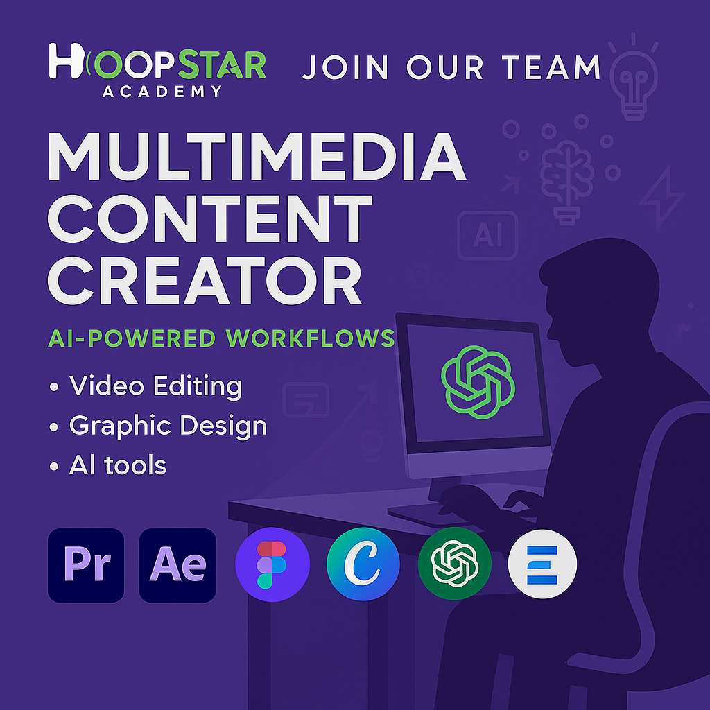 Multimedia Content-Creator Job At Hoopstar Academy