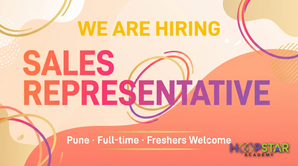 HoopStar Academy is hiring a Sales Representative in Pune