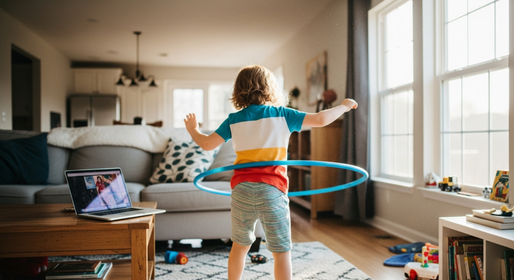 Kids hula hooping - A Stunning Performance: Devanshi Patil’s Graceful Hula Hoop