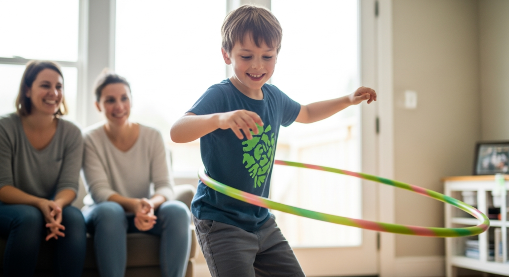 Kids hula hooping - How Hula Hooping Helped Reduce My Child’s Screen Time – A Pa