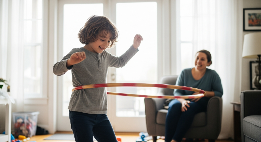 Kids hula hooping - Modern Parenting Challenges & Life Lessons from Mrs. Archana