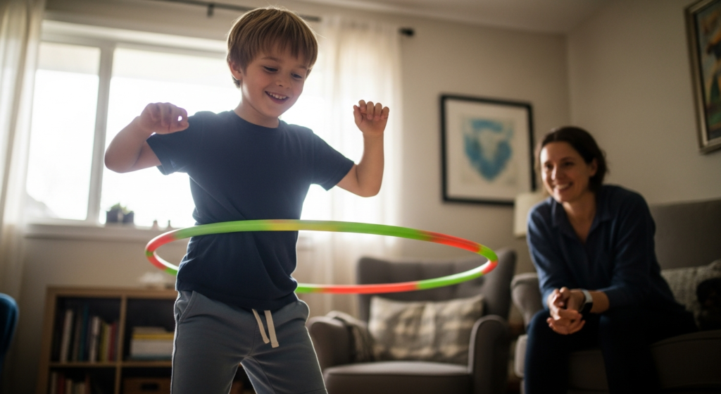 Kids hula hooping - How Hoopstar Academy Transformed My Daughter’s Life Through