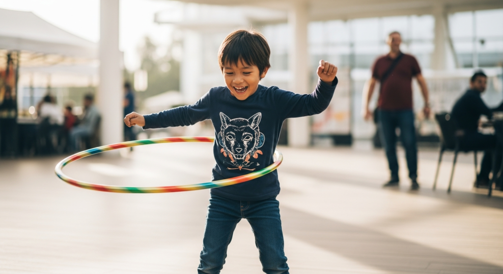 Kids hula hooping - Madhumita Bisht’s Experience with Hoopstar Academy