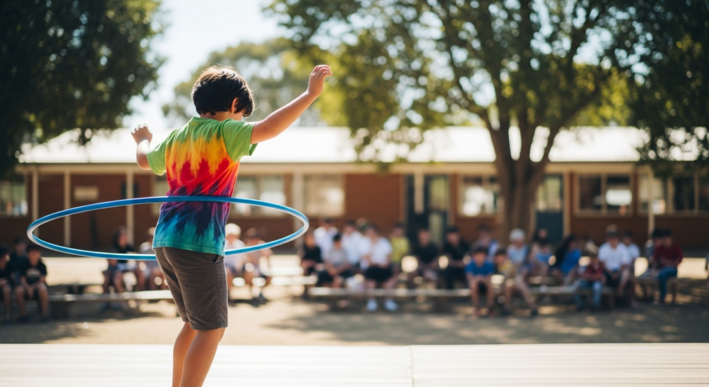 Kids hula hooping - Griva Surana Honored with the Prestigious Future Gems of Ind