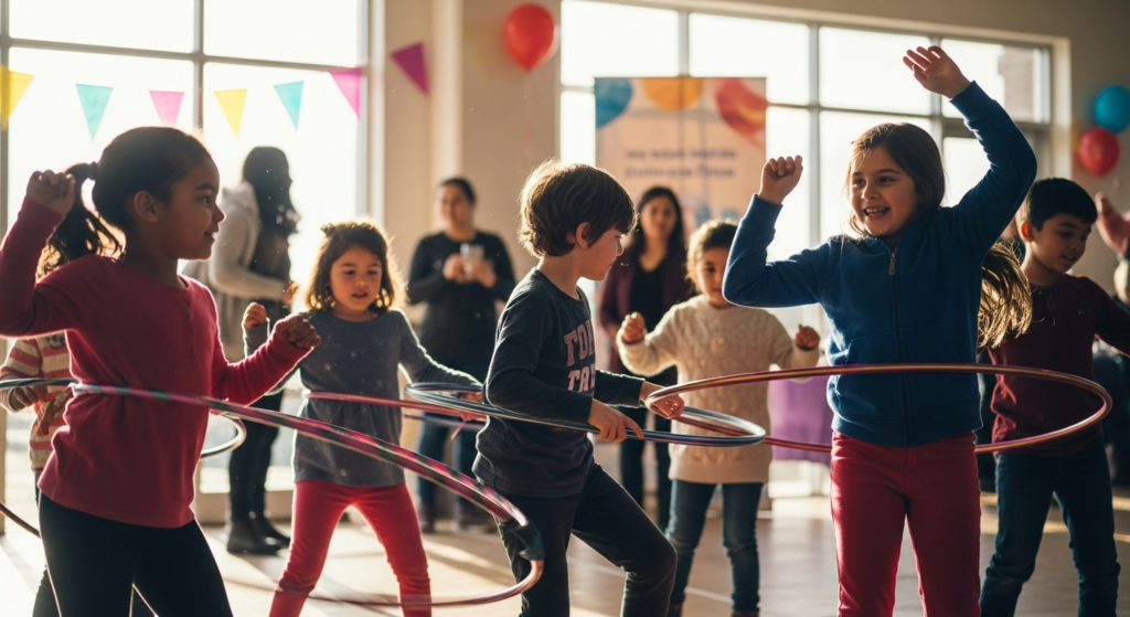 Kids hula hooping - Holi Special Choreography Classes – Spin, Dance & Celebrate!