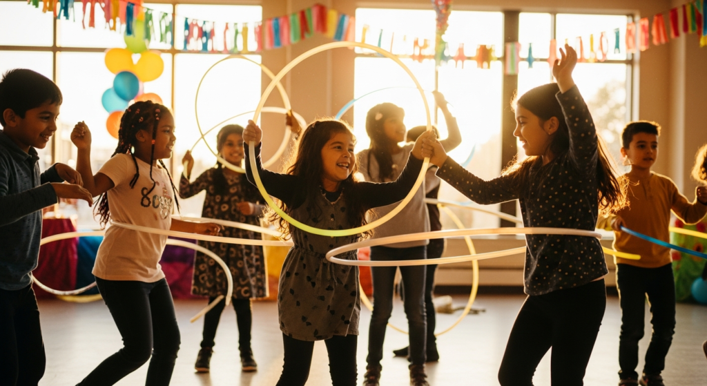 Kids hula hooping - Celebrate International Dance Day with Hoopstar Academy – Su