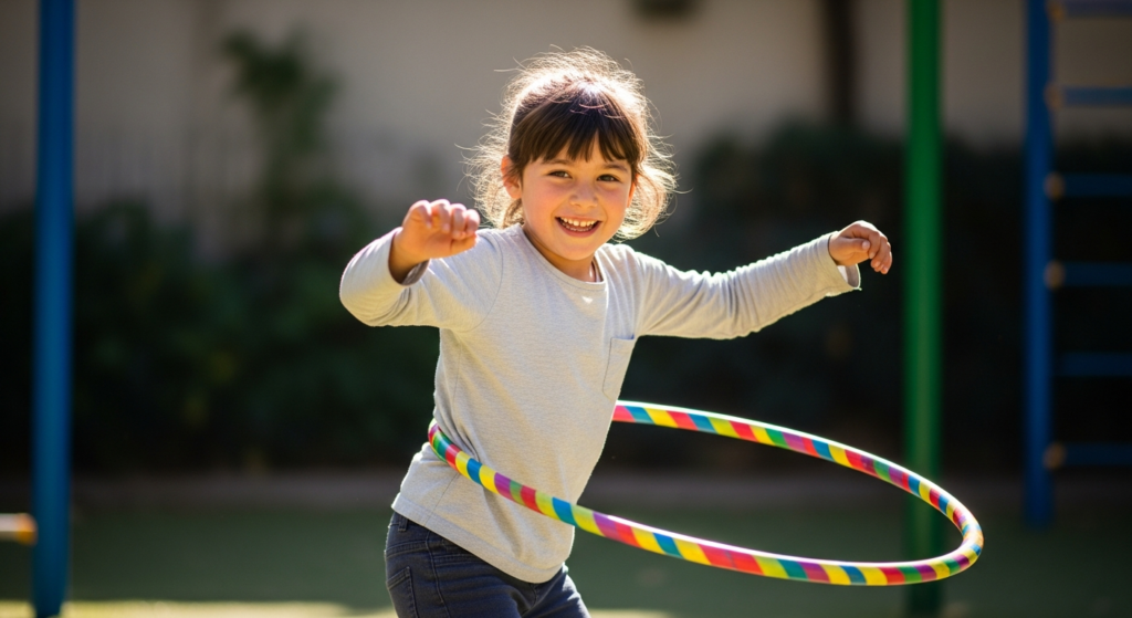 Kids hula hooping - Movement is Magic for Growing Minds: The Power of Physical A
