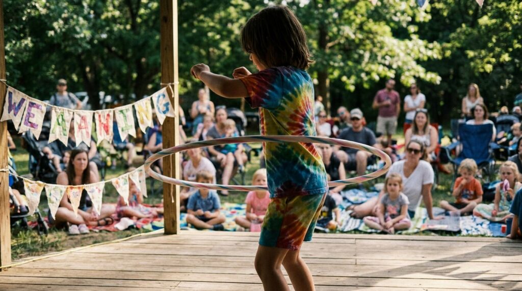Kids hula hooping - Vedanshi’s Hula Hooping Journey: A Rising HoopStar