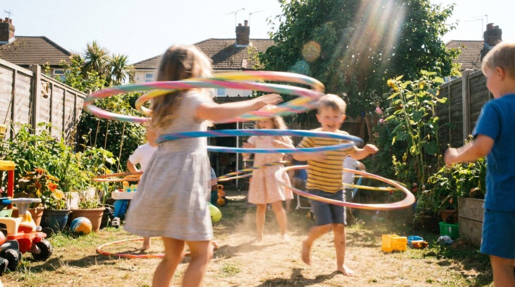 Kids hula hooping - Amina’s Hula Hooping Journey: Perseverance and Joy for Kids