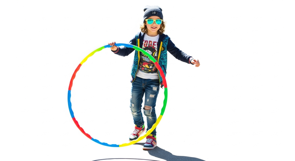 Kids hula hooping - Hula Hoop Fashion: Stylish Outfits & Accessories for Kids