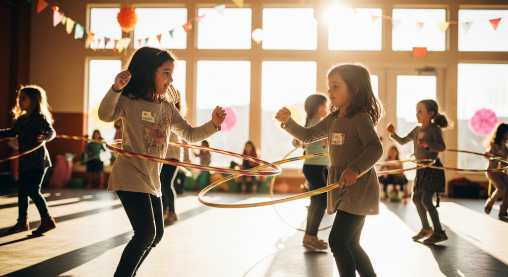 Kids hula hooping - Hula Hoop and Music: The Perfect Combination for Kids