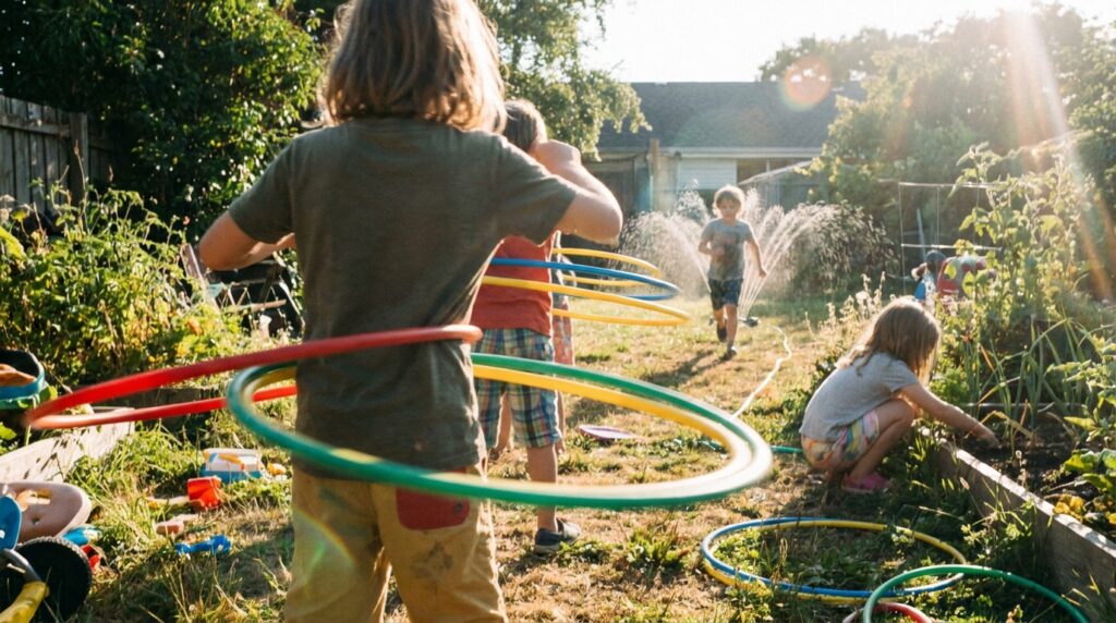 Kids hula hooping - Vachi’s Hula Hoop Journey: A Rising Hoopstar’s Triumph
