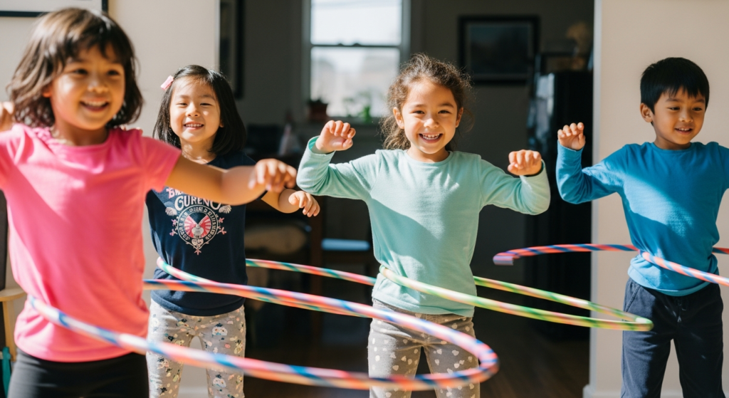 Kids hula hooping - Sanvi’s Hula Hooping Success: From Shy to Shining Star!