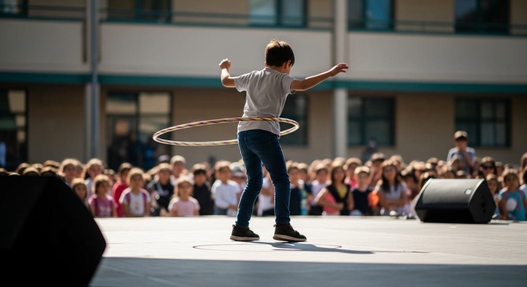 Kids hula hooping - Tuviah and Khayanna Gadia: From Kathmandu to Confident Hoope