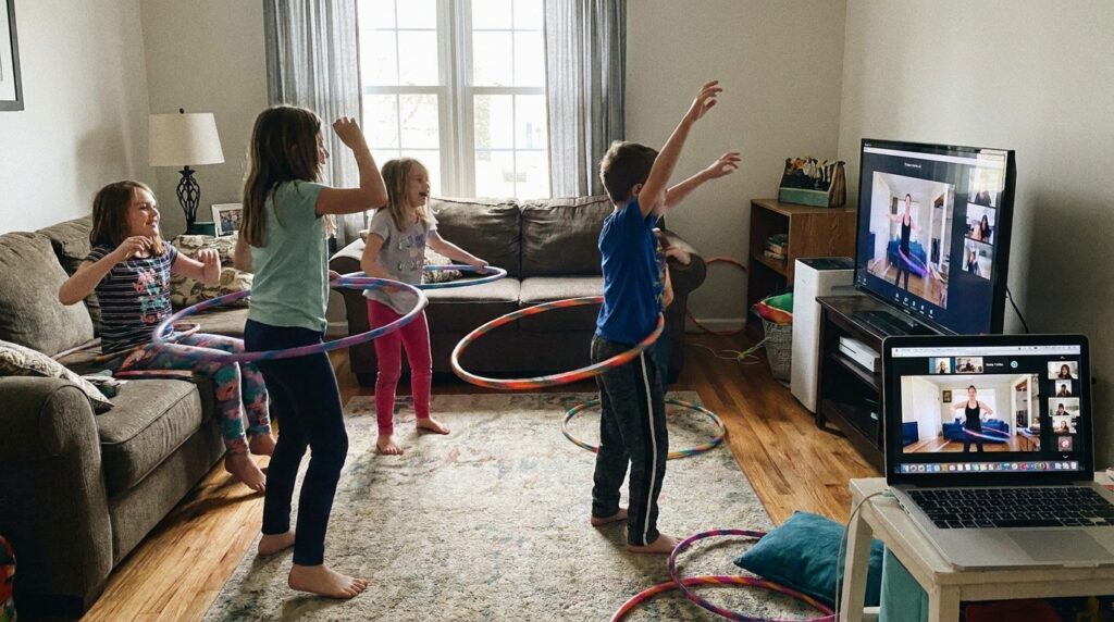 Kids hula hooping - Jeenal’s Journey: How Hula Hooping Sparked Creativity and Co